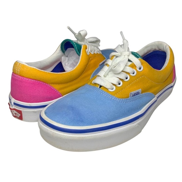 Vans | Unisex | Multicolor Block Canvas Skate Sneakers | 6.5 Men 8 Women - Picture 1 of 10